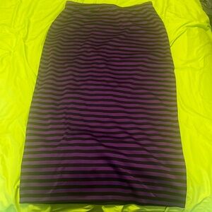 Black and purple pencil skirt, 16/18